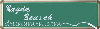 Magda Beusch Visitenkarte